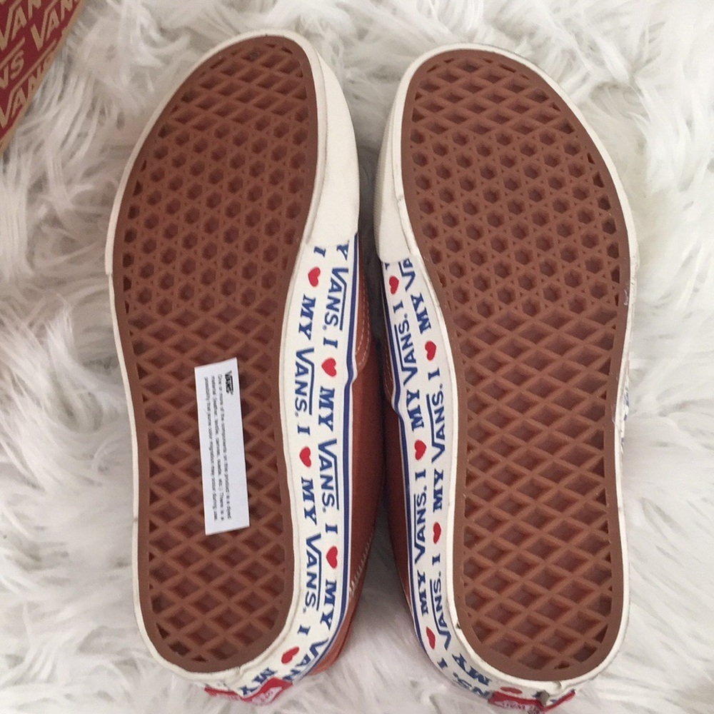 Vans Authentic SF “I LOVE MY VANS” Limited Edition Size 8.5 Unisex NEW - Picture 11 of 12